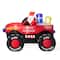 Glitzhome® 7ft. LED Lighted Santa Claus Pickup Truck Inflatable Décor